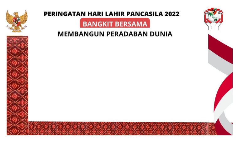 Virtual Background Hari Lahir Pancasila 2022