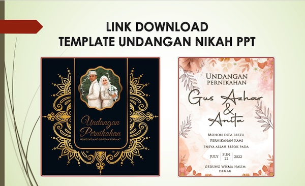 Link Download template undangan nikah ppt