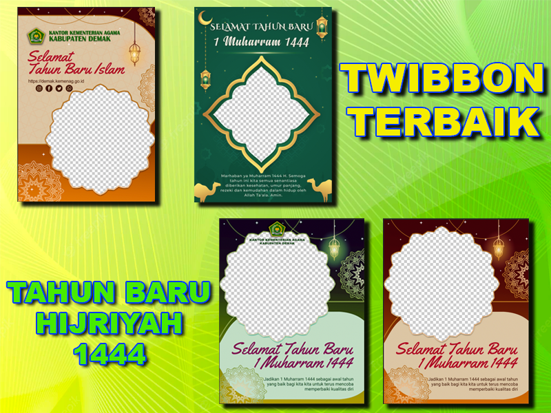 Daftar Twibbon Tahun Baru Islam 1444