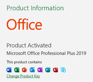 Aktivasi MS Office 2019