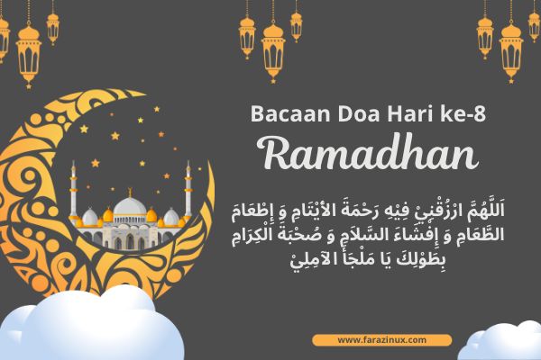 Bacaan Doa Puasa Hari Ke 8 Bulan Ramadhan