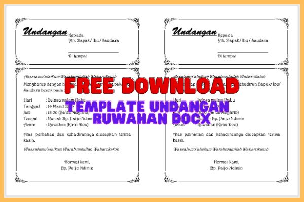Download Template Undangan Ruwahan Word Docx