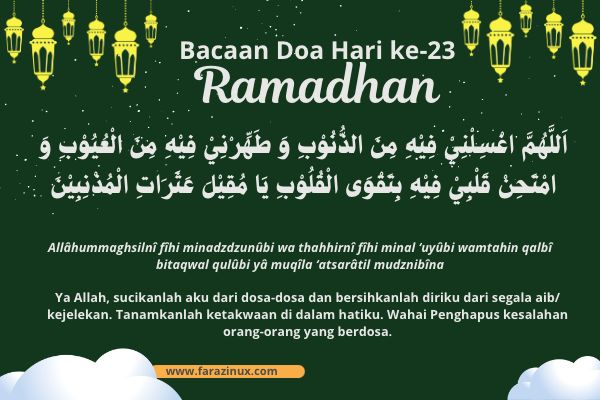 Doa Puasa Hari Ke 23 Ramadhan | Arab, Latin dan Artinya