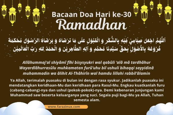 Doa Puasa Hari Ke 30 Ramadhan