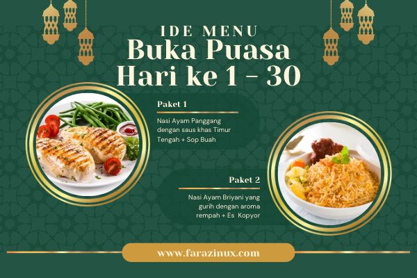 Ide menu berbuka puasa ramadhan