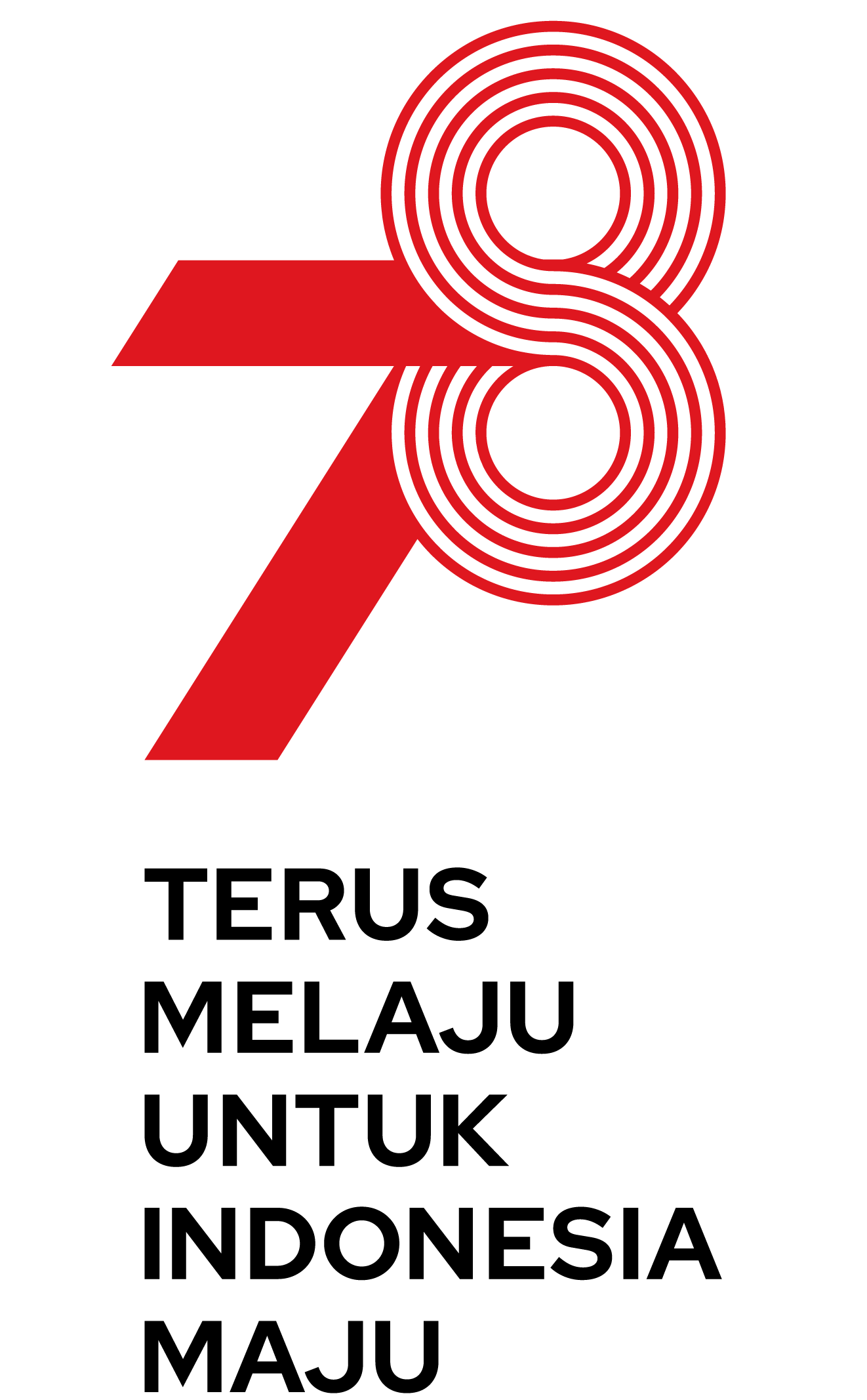 Logo HUT RI ke 78 Tersier (Warna)