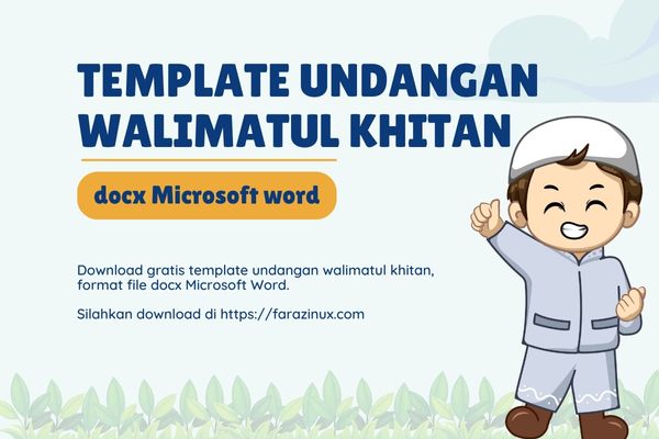 Undangan Walimatul Khitan | DOCX Microsoft Word