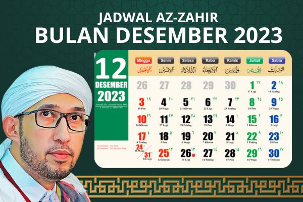 Jadwal Majelis Azzahir Bulan Desember 2023