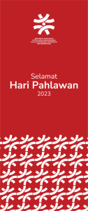 banner hari pahlawan 2023 background merah