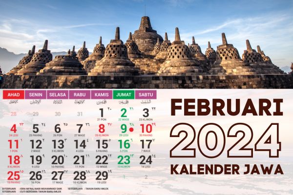 Kalender Jawa Februari 2024 | Lengkap Pasaran dan Neptu