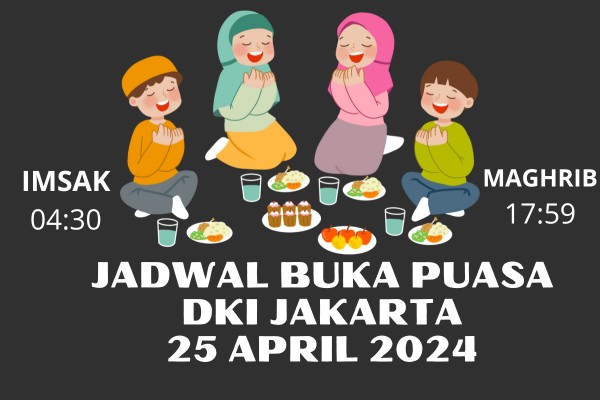 Jadwal Buka Puasa DKI Jakarta dan Sekitarnya | 5 April 2024