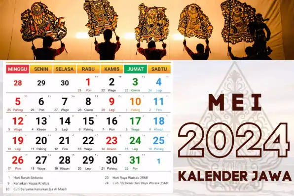 Kalender Jawa Mei 2024 | Pasaran, Weton dan Neptu