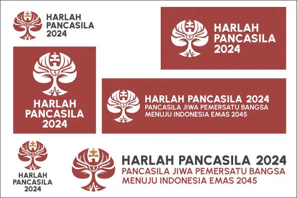 template logo harlah pancasila 2024
