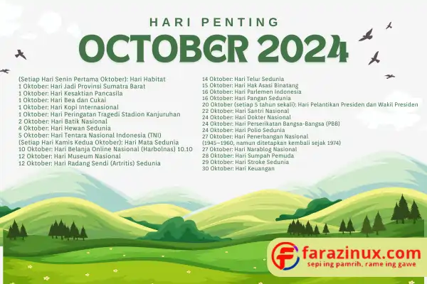 Hari Penting Oktober 2024