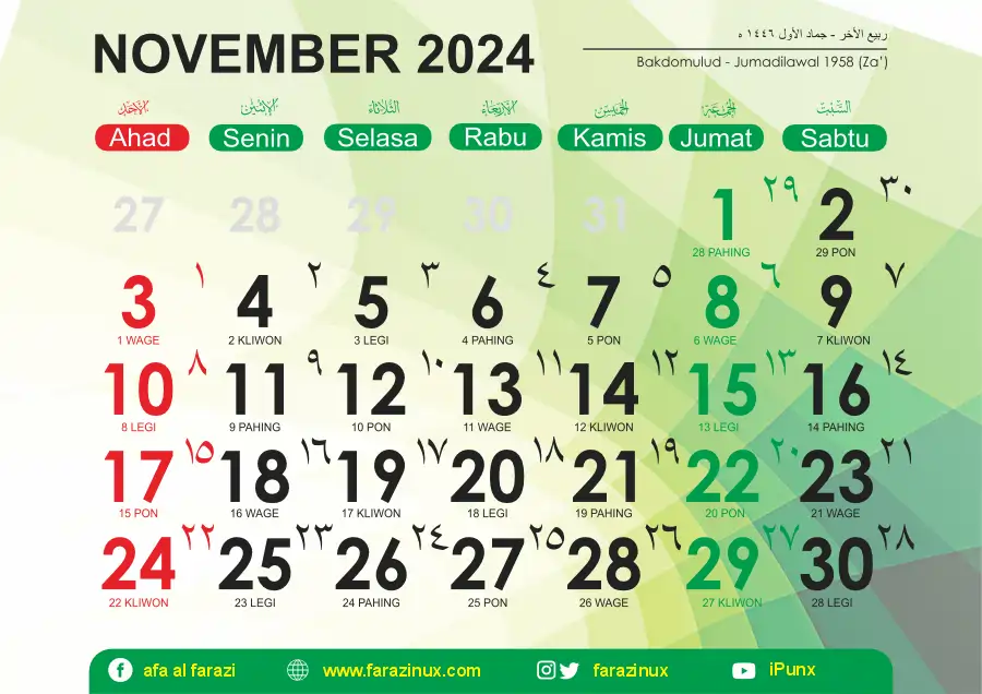 Tanggal Penting November 2024 | Event Nasional dan Internasional