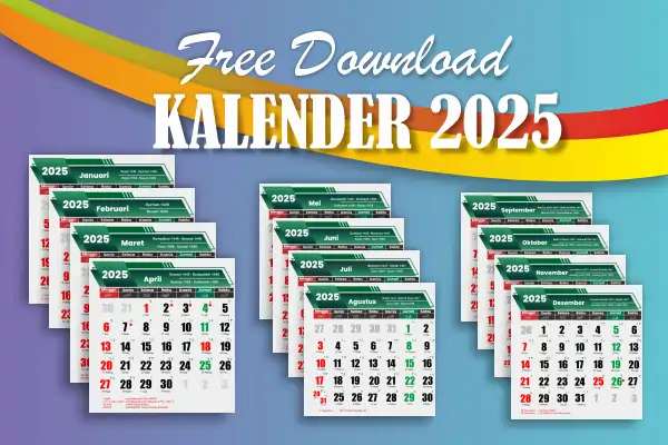 Template Kalender 2025 | Download CDR Gratis Tanpa Password