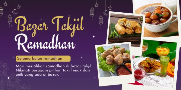 spanduk bazar ramadhan